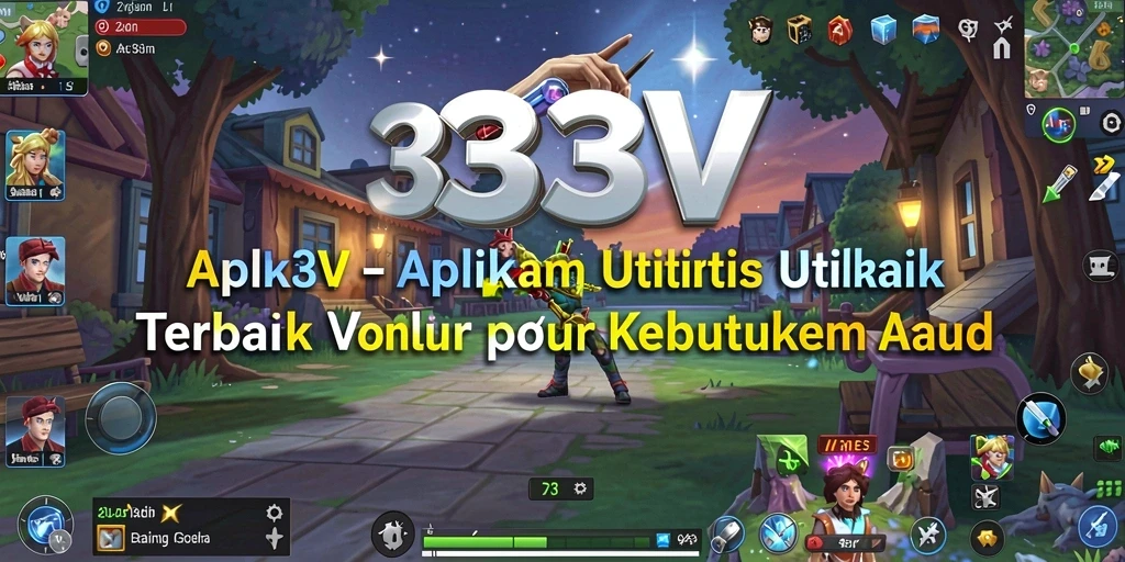 Tampilan utama antarmuka 333V yang sederhana dan efisien.