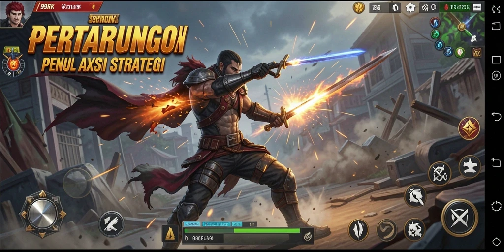 Tangkapan layar dari gameplay 99RK yang menampilkan aksi pertarungan seru.