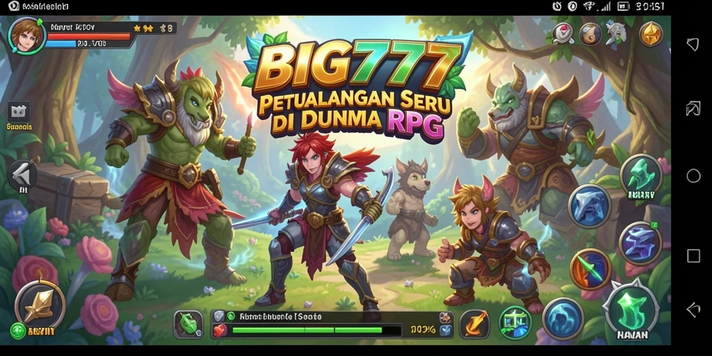 Screenshot gameplay BIG777 menampilkan pertarungan epik dan petualangan seru.