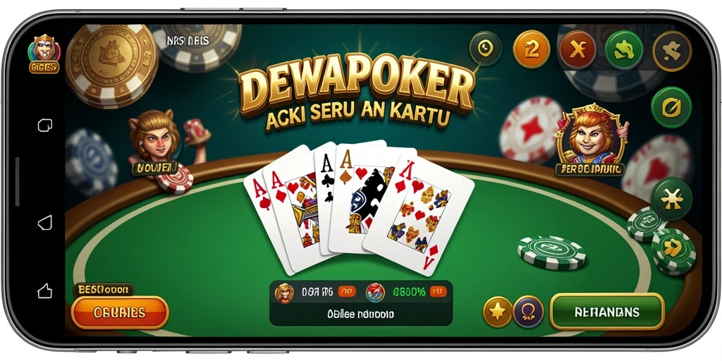 Tampilan aksi mendebarkan dari DEWAPOKER saat permainan berlangsung.