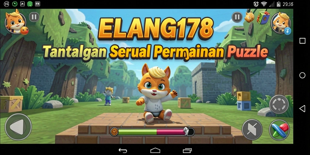 Tampilan gameplay seru dalam ELANG178 dengan tantangan Puzzle.