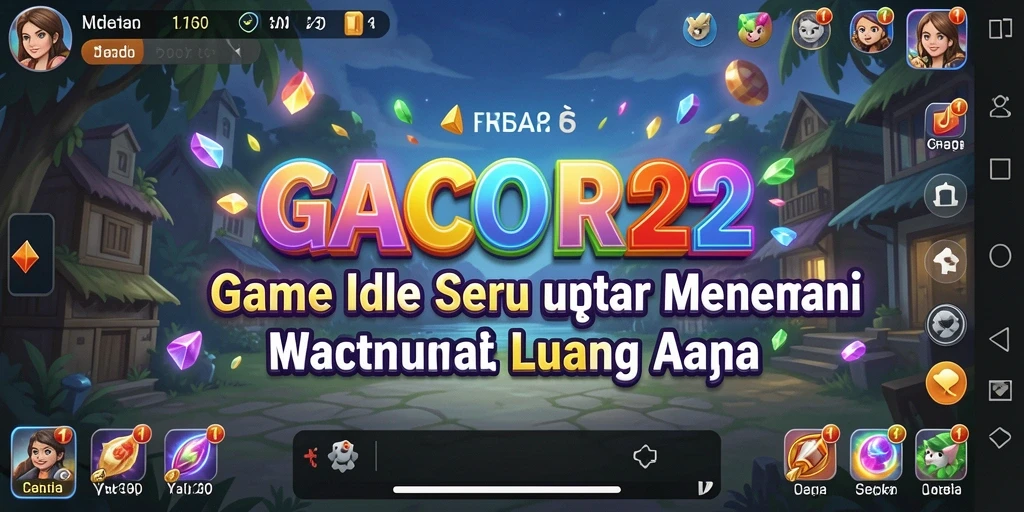 Tampilan gameplay GACOR22 dengan pertumbuhan karakter Idle yang menarik.