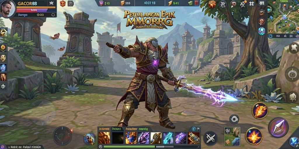 Tangkapan layar gameplay GACOR88 yang menampilkan pertempuran mendebarkan.
