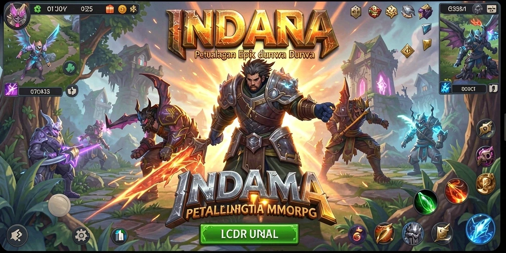 Tangkapan layar gameplay <strong>INDAAA</strong> yang menampilkan aksi seru dan petualangan mendebarkan.