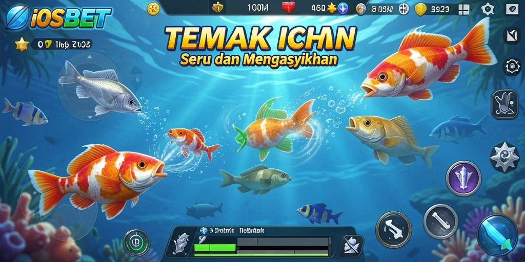 Screenshot gameplay Tembak Ikan IOSBET yang seru.