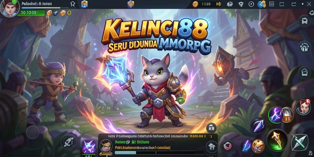 Tampilan gameplay KELINCI88 yang menarik dan dinamis dalam dunia MMORPG.