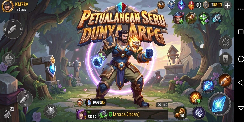 Tampilan gameplay KM789 yang menakjubkan dalam dunia ARPG.