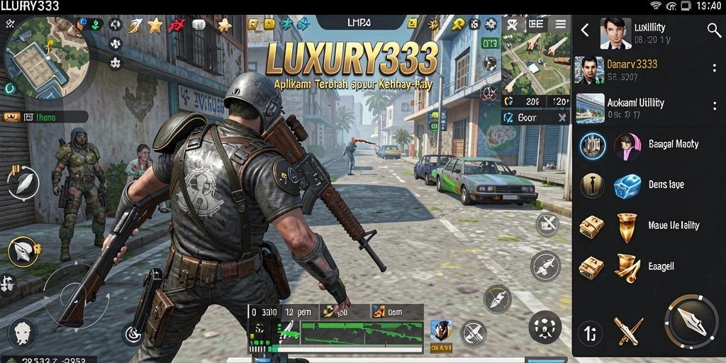 Tampilan interface LUXURY333 yang menarik dan mudah digunakan.