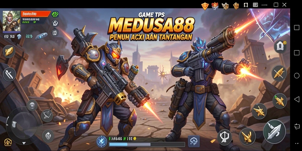 Tangkapan layar menunjukkan aksi memukau dalam gameplay TPS.