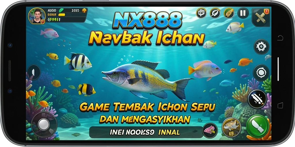 Screenshot dari gameplay Tembak Ikan yang seru di NX888.