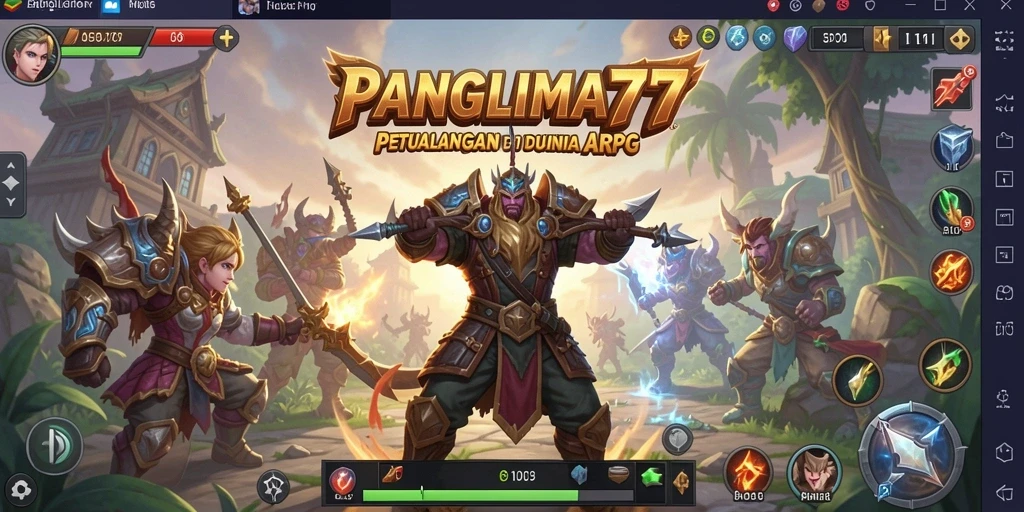 Tampilan gameplay PANGLIMA77 yang mendebarkan dalam dunia ARPG.