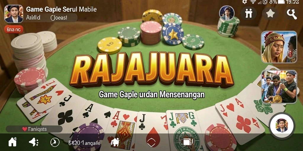 Gameplay seru Gaple di RAJAJUARA yang mengajak bersaing.
