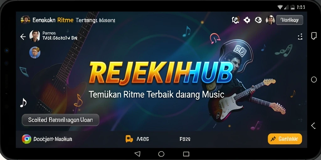 Tampilan menarik gameplay <strong>REJEKIHUB</strong> dengan tantangan musik interaktif.