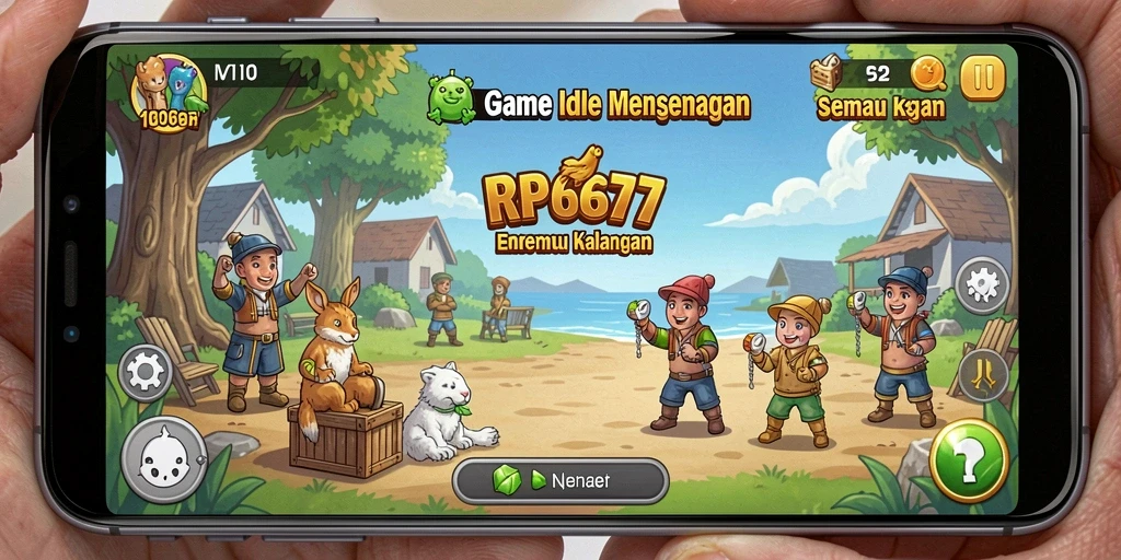 Tampilan gameplay <strong>RP6677</strong> yang menarik dan penuh warna di layar.