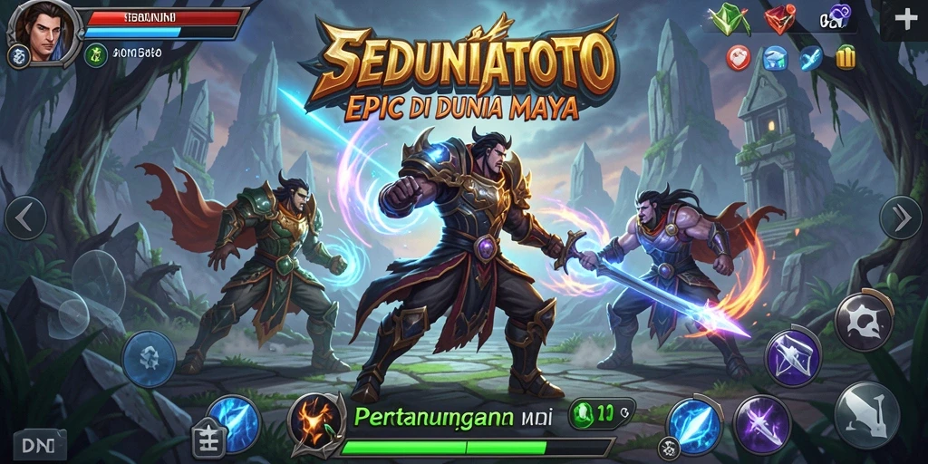 Tampilan seru gameplay pertarungan di SEDUNIATOTO.