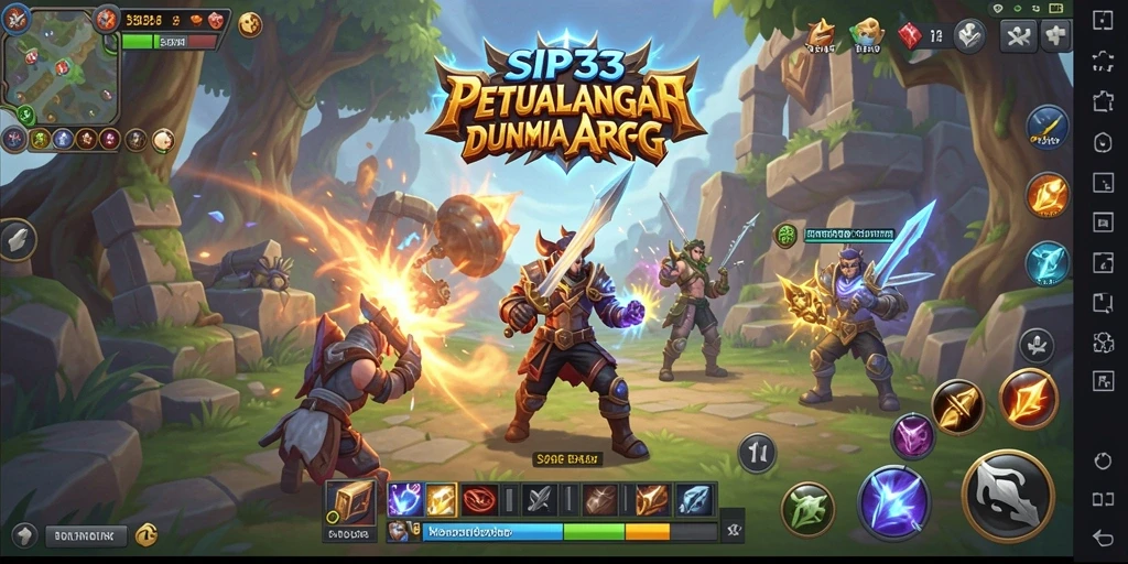 Tangkapan layar menampilkan aksi seru dalam gameplay ARPG SIP33.