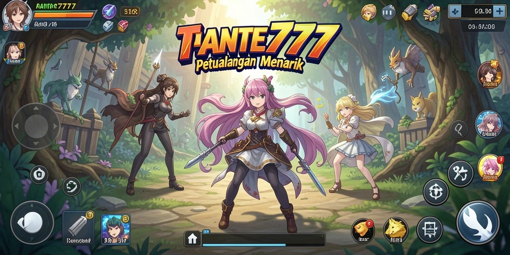 Tampilan menarik dari gameplay TANTE777 yang memukau.