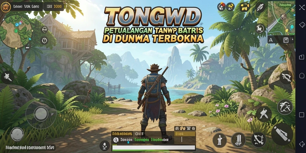 Tampilan screenshot utama TONGWD yang menampilkan petualangan spektakuler.
