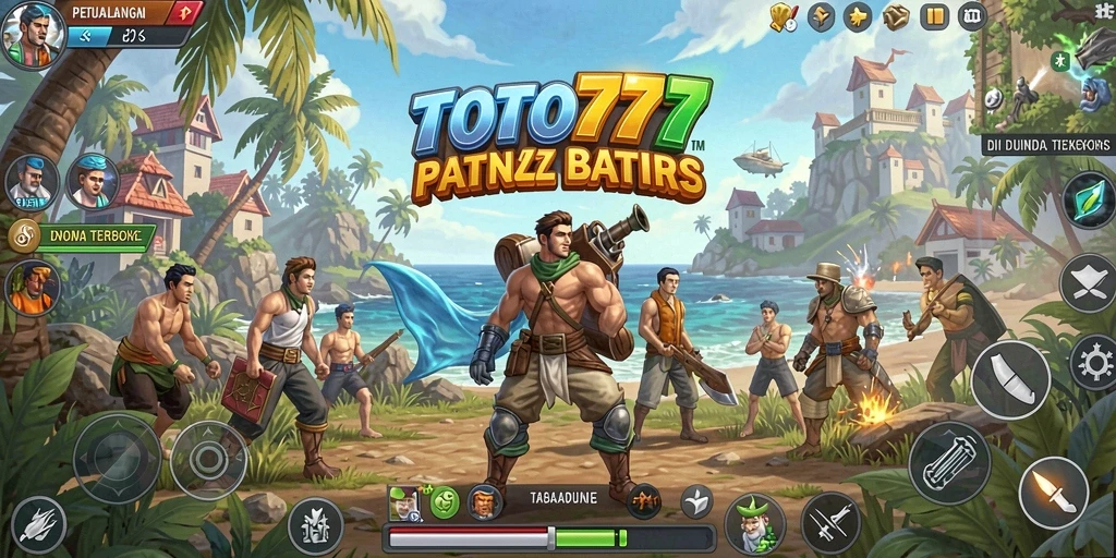 Screenshot gameplay TOTO777 yang menampilkan petualangan seru di dunia terbuka.