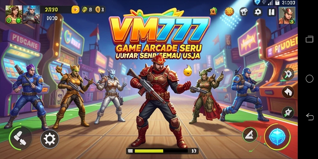 Tampilan gameplay seru dari VM777 yang penuh aksi.
