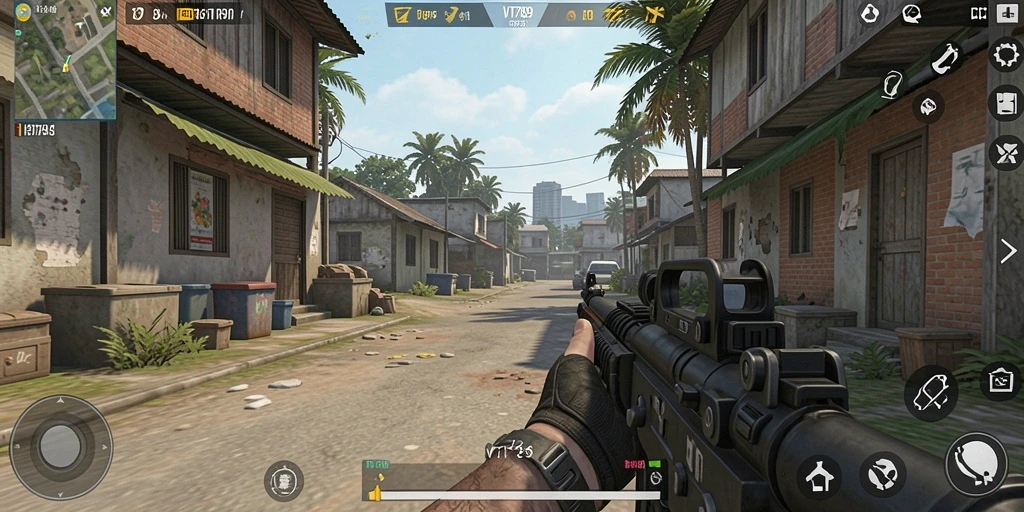 Tampilan screenshot VT789 yang menunjukkan pertempuran seru dan strategis.