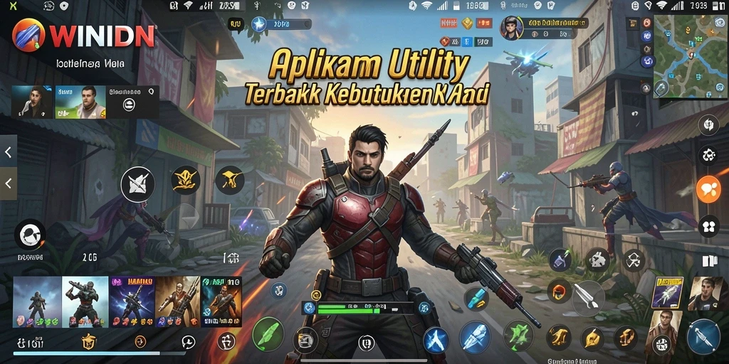 Screenshot menunjukkan tampilan utama WINIDN dengan fitur pengingat dan catatan.